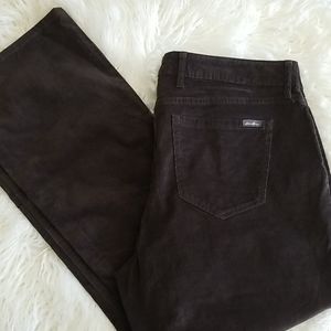 Eddie Bauer Curvy Boot Cut Brown Corduroy Pants 14